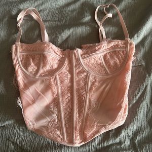 Light pink corset from pacsun